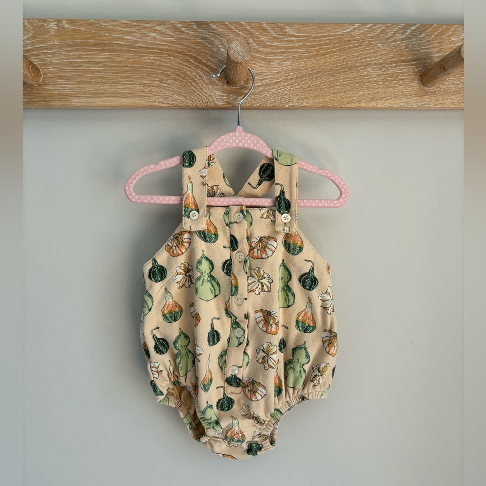 Kate Quinn Country Button Bubble - Gourds, Organic Cotton Interlock